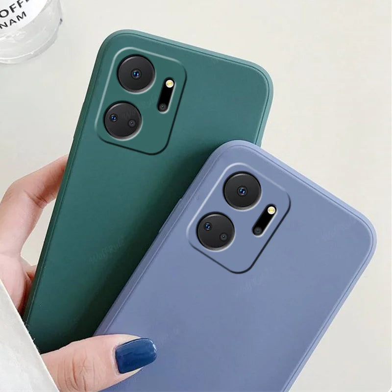 Deksel til Huawei Honor X7A Capas Shockproof Bumper TPU Original Silicone Soft Funda Honor X8 X6 X6S X9A X8A X7A