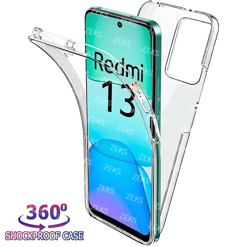 Deksel til Xiaomi Redmi 13 4G 13C 12C 10C 9A 9C Note 13 12 11 10 9 Pro Max 5G Shockproof PC hardt deksel Coqu