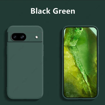 Deksel til Google Pixel 8a Case For Google Pixel 8a Case Funda Liquid Soft Silicon Para Bumper Phone Back Cover For Google Pixel 8a