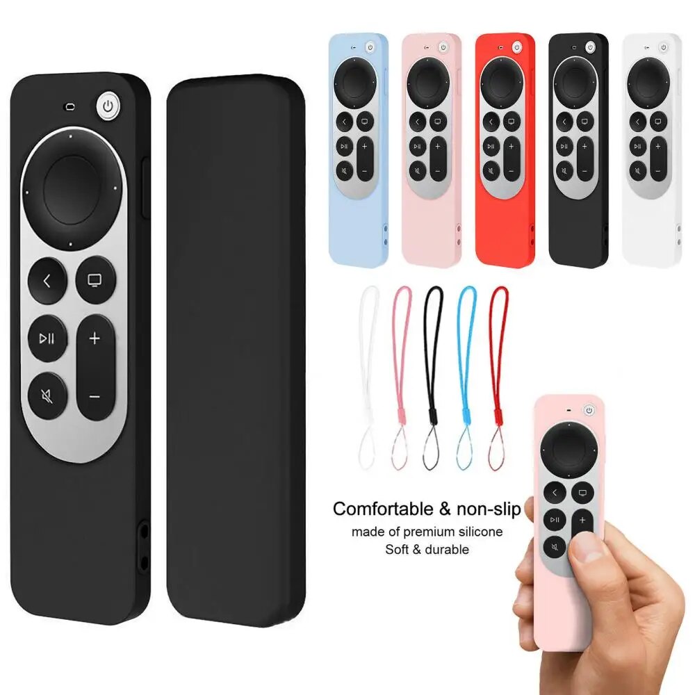 Deksel til Apple TV 4K (2023) silikondeksel til fjernkontroll