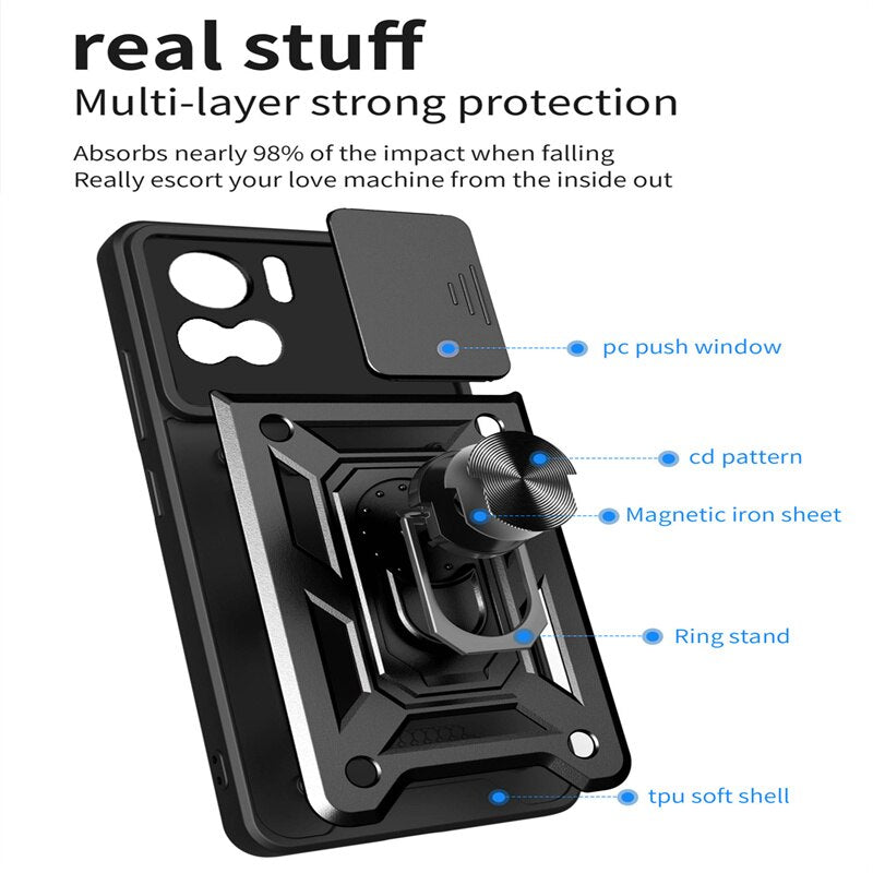 Deksel til Motorola Moto Edge 30 40 Neo Ultra Lite Fusion S30 X30 Pro E13 Case Cover Push Window Lens Coverage Ring Bracket Etui