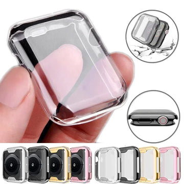 Deksel til Apple Watch Series 3-9 & SE (38-45mm) - Heldekkende bumper- og reimdeksel