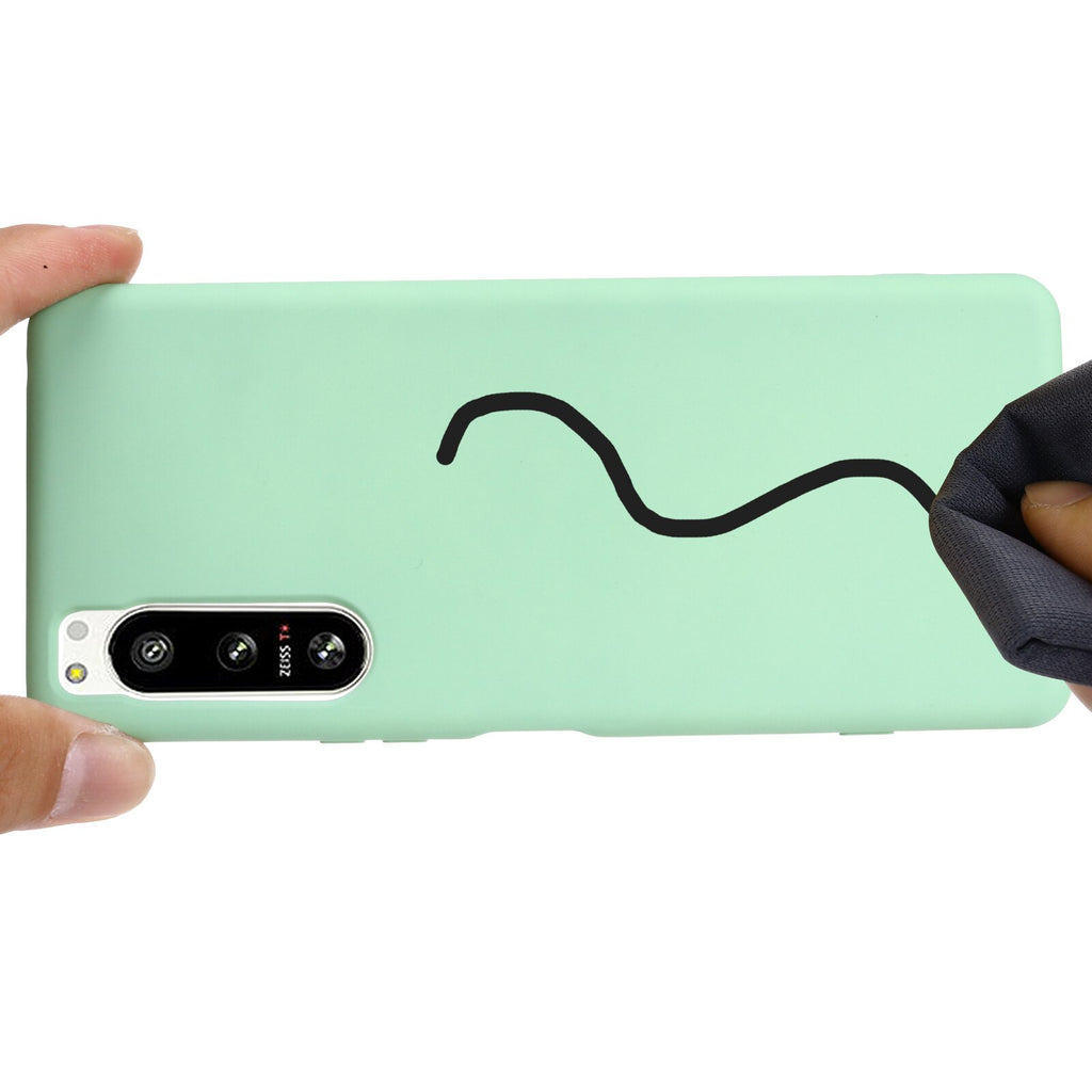 Deksel til Sony Xperia 5 IV Case Liquid Silicone Lanyard Phone Case For Xperia 10 1 IV ACE 10 5 1 III Soft Gel Rubber Cover Sony5 Funda