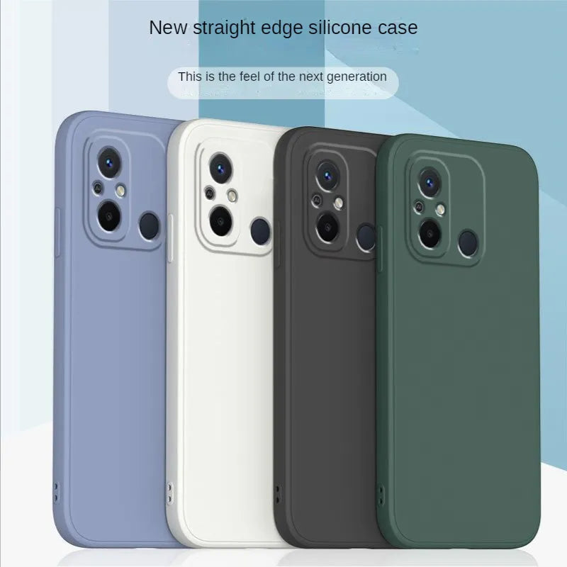 Deksel til Xiaomi redmi12C Anti-fall for 22120RN86C silicone solid color