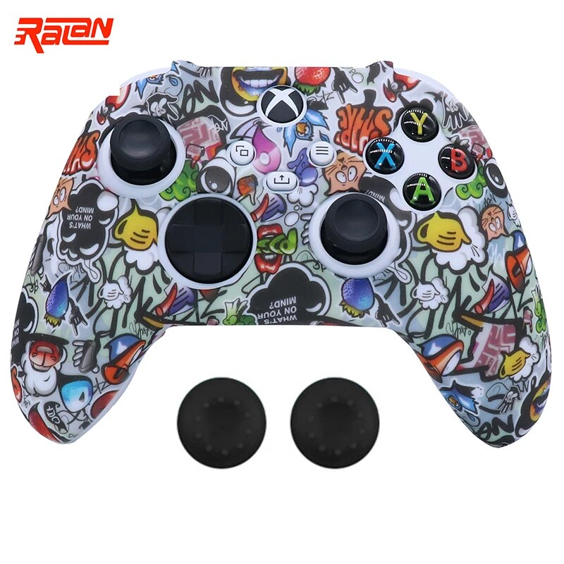 Deksel til Xbox Series S/X Controller Game Handle Joystick Cover Shell with Stick Grip Caps