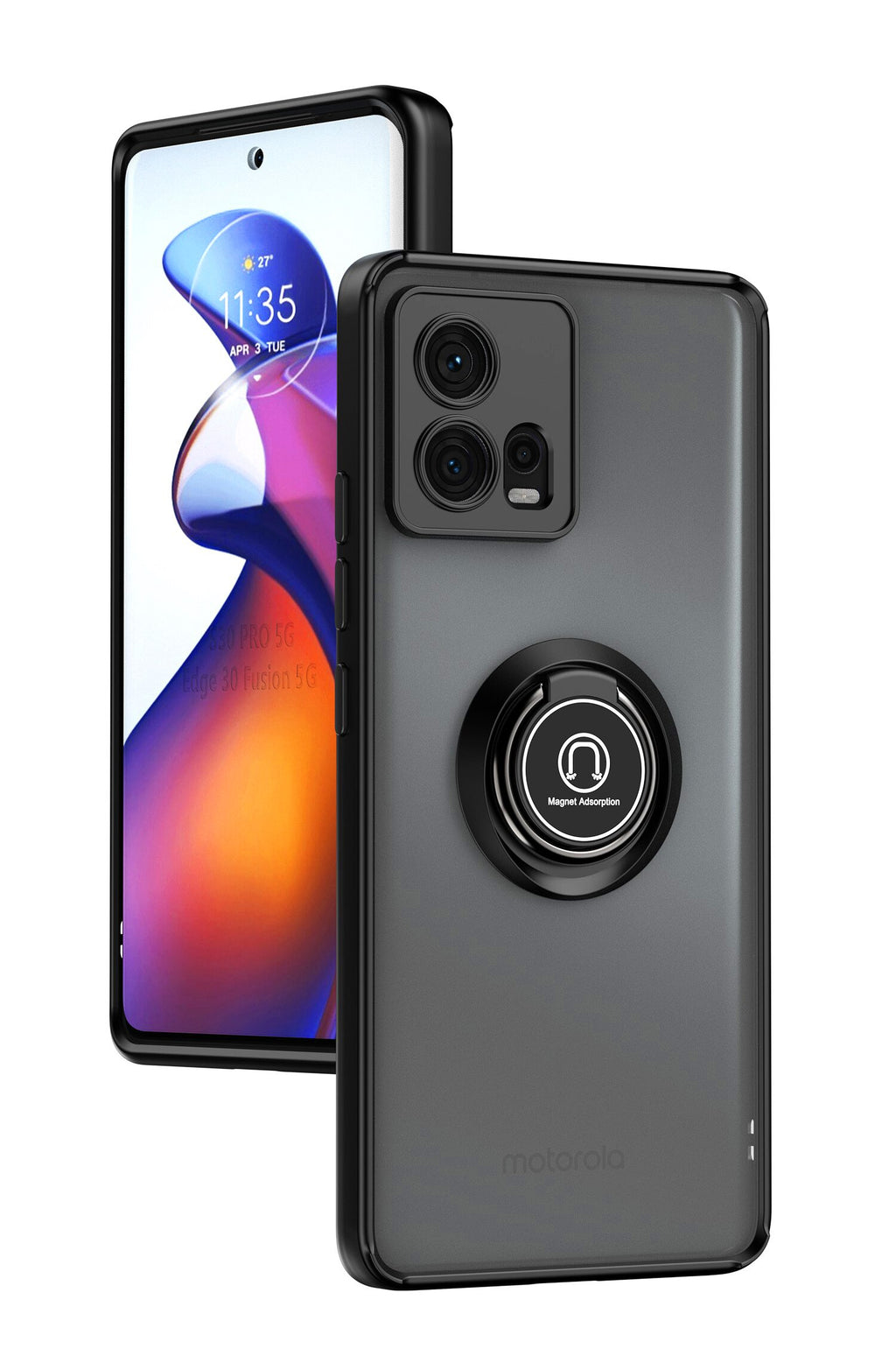 Deksel til Motorola Edge 30 Fusion Vehicle Magnetic Case Moto Edge 30 Neo/Edge 30 40 Pro/Edge 30 Ultra