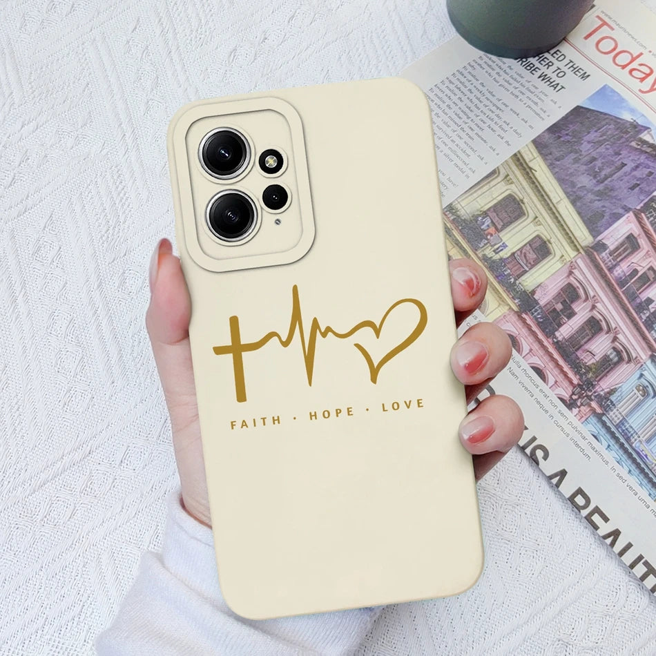 Deksel til Xiaomi Redmi Note 12 12S 4G 5G Patterned Full Protection Soft Liquid Silicone Cartoon deksel For Redmi Note 12 S