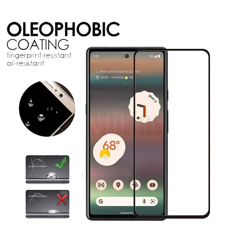 Deksel til Google Pixel 6A Screen Protector Glass For Google Pixel 6A Lens Film For Google Pixel 6 Case