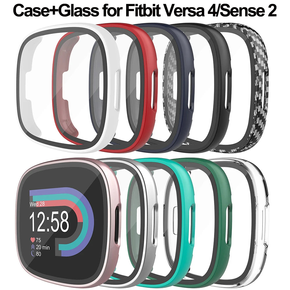 Deksel til Fitbit Versa 4 og Sense 2 heldekkende PC