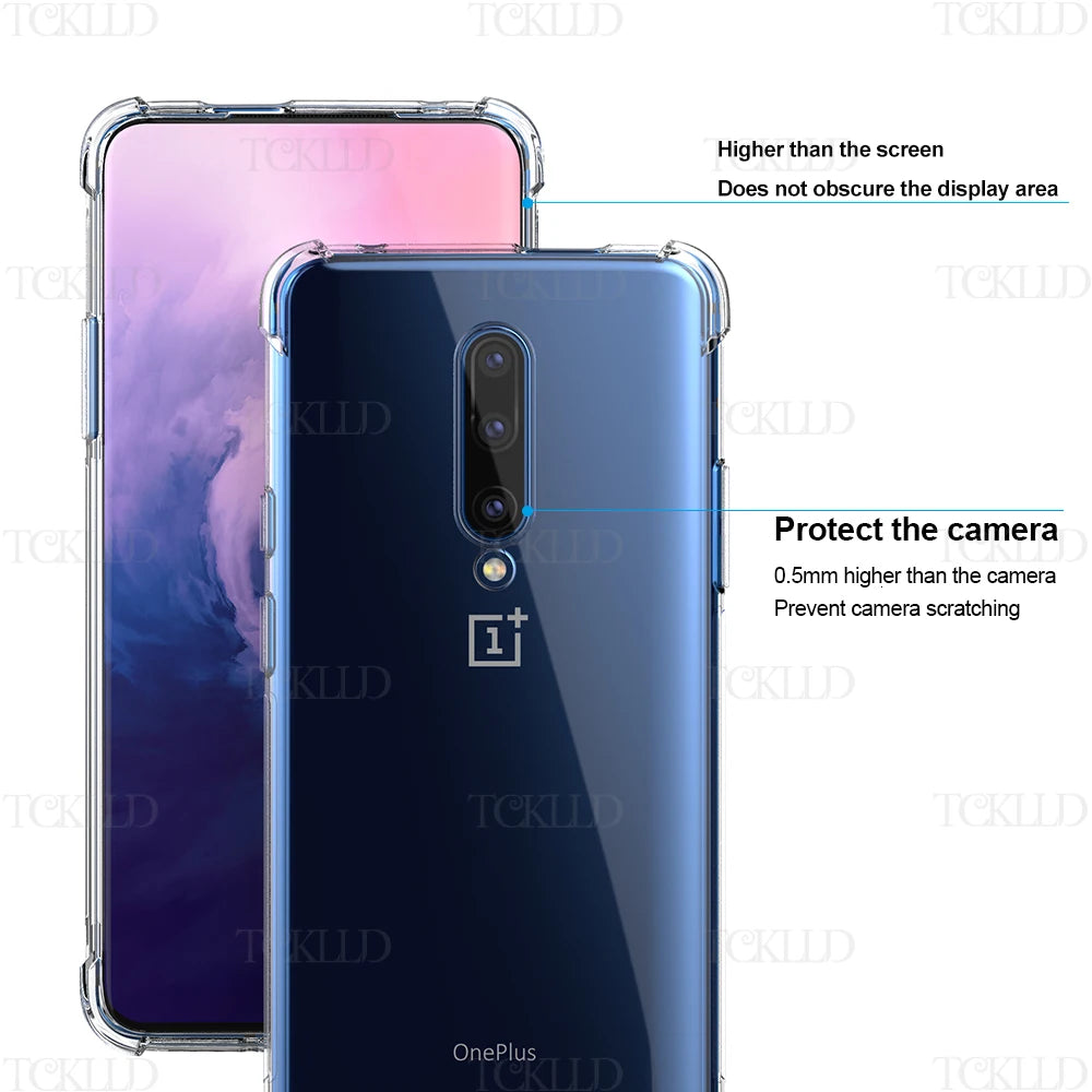 Deksel til OnePlus 6 7 8 9 10 Pro 5G Anti-shock Shockproof Case Full Cover Back OnePlus Nord CE 2 6T 7T 8T Pro ACE Shell