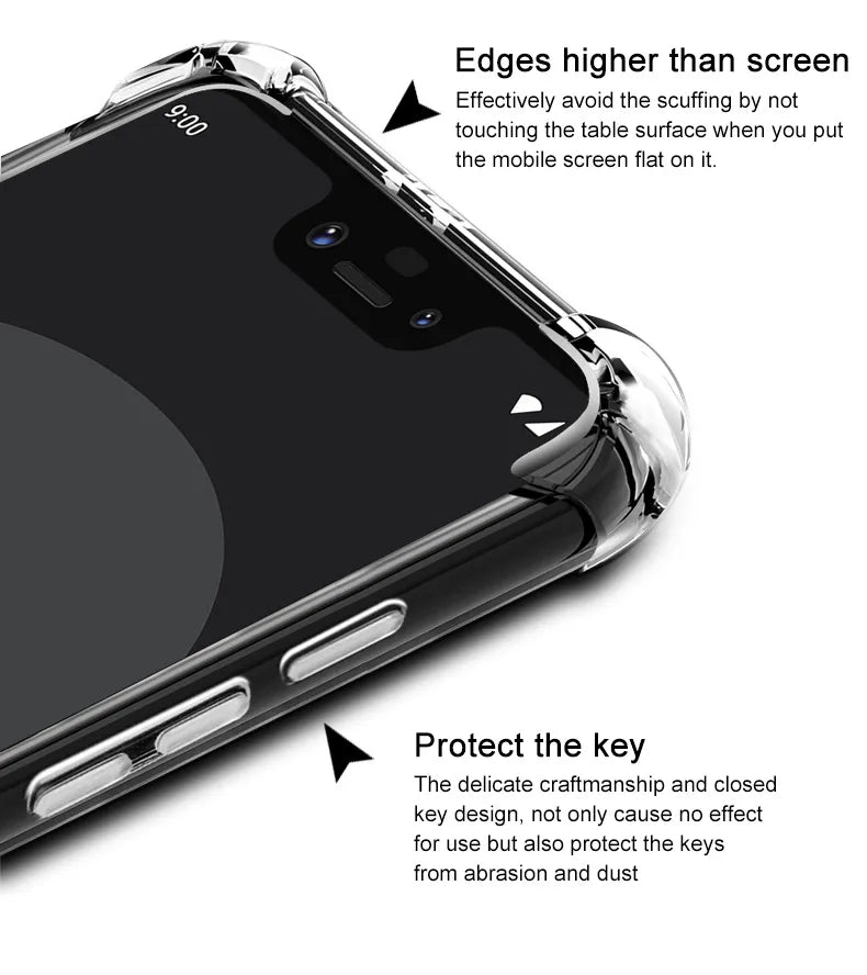 Deksel til Google Pixel 1 2 2XL 3 3A 4A XL Silicone TPU Phone Cover for Google Pixel 3 4 5 6 7 8 Pro 4A 5A 6A 7A