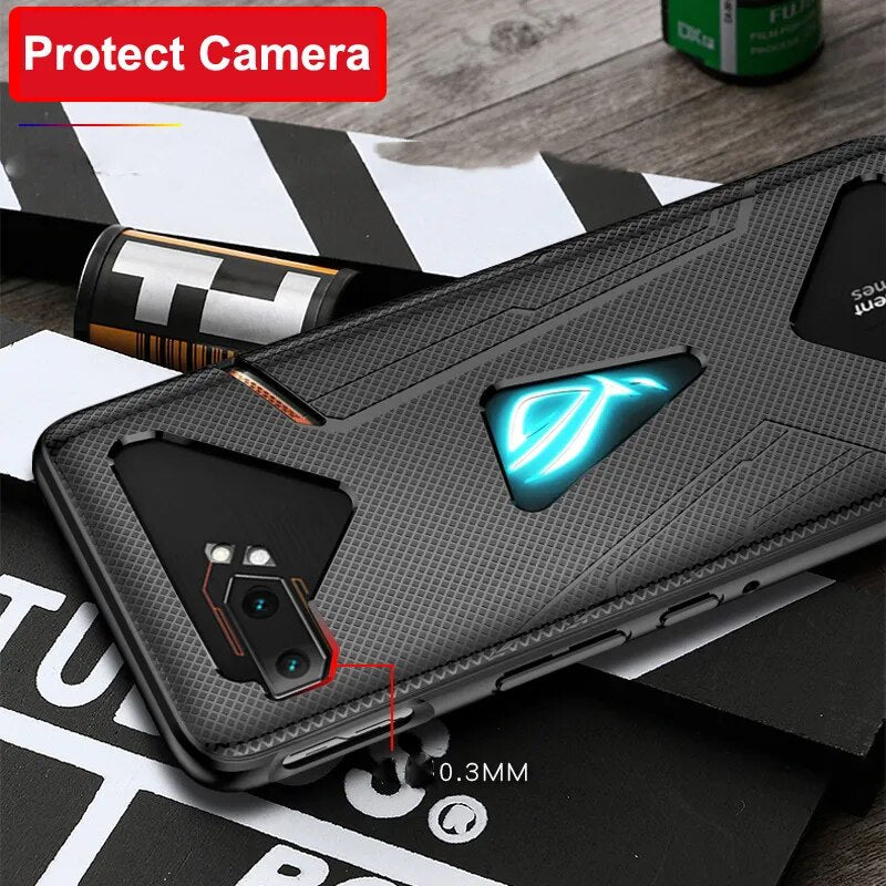 Deksel til Asus ROG Phone 7 6 5 Pro 5S 3 2 ZS660KL ROG3 Case Anti-fingerprint Shockproof Breathable Heat Soft Back Cover ROG II Funda