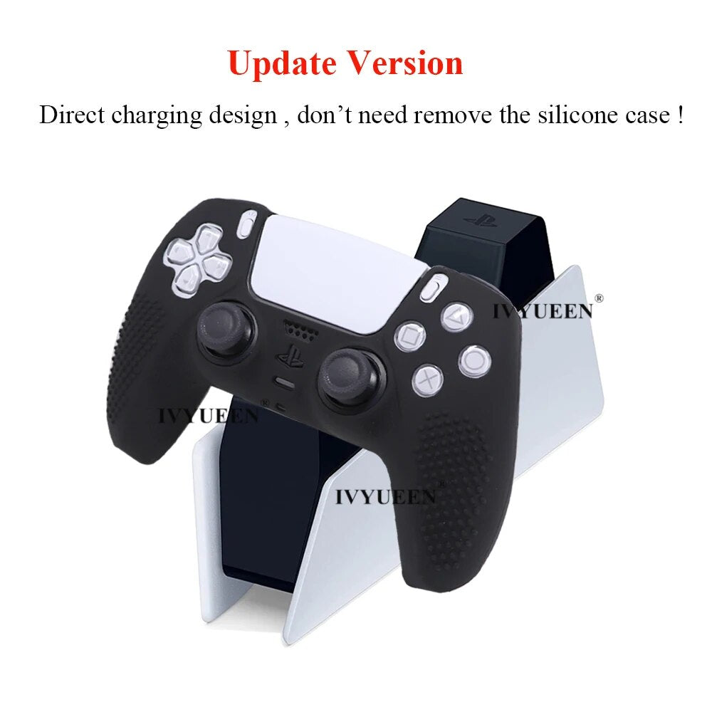 Deksel til PlayStation 5 PS5 Controller Silicone Case Thumb Grips for Dualsense Soft Cover