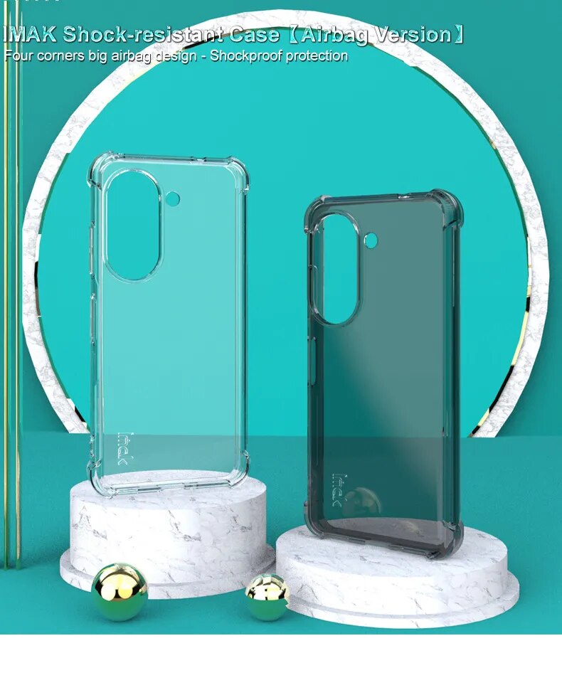 Deksel til Asus Zenfone 9 5G 10 Case IMAK Shockproof Transparent Quicksand Matte Soft Silicone TPU Back Cover Zenfone 9 9z 10 10z Cases
