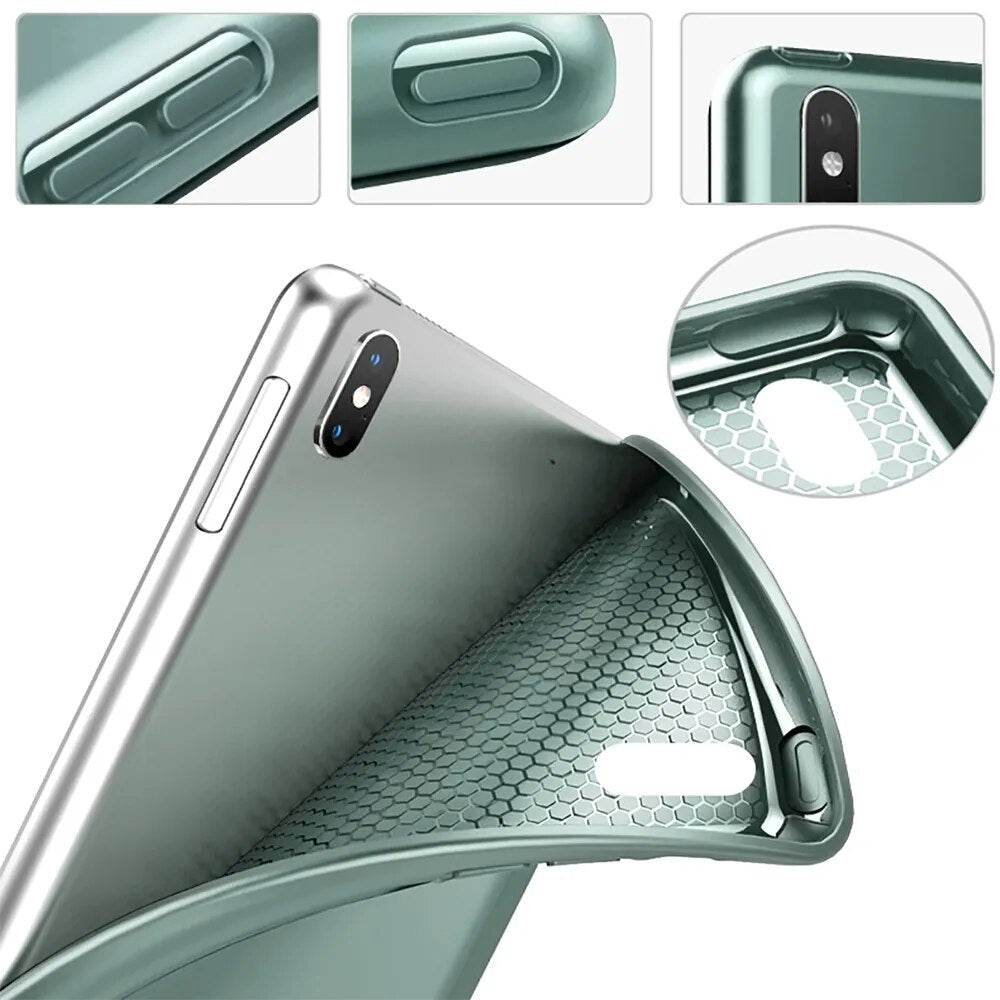 Deksel til Lenovo Tab M10 HD (2nd Gen) 10.1'' 2020 Silicone Cover TB-X306 TB-X306F TB-X306X Flip Solft Wake Up Coque Gift