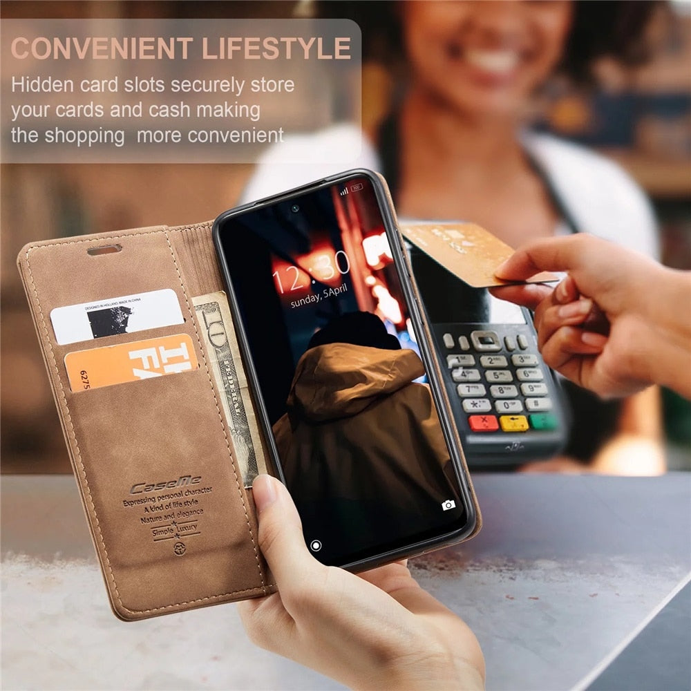 Deksel til Xiaomi Mi 9T 10T 11T 12T Pro Lite 5G Redmi Note 8 9s 10 11 11S 12 Pro Wallet Flip deksel Poco X5 F3 M3 Pro