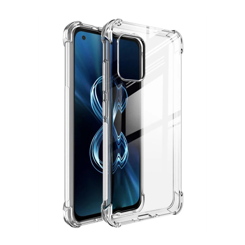 Deksel til ASUS Zenfone 8 Case High Quality Soft TPU Airbag Shockproof Full Protection Transparent Cover for Zenfone 8 ケース