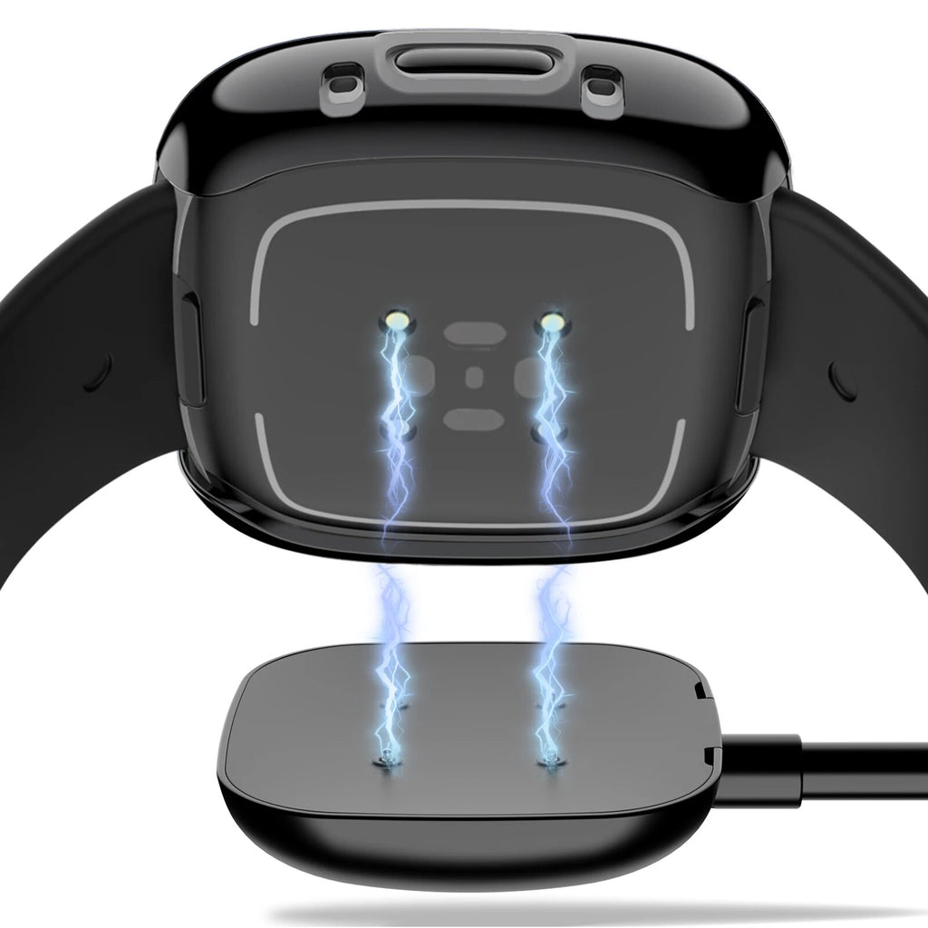 Deksel til Fitbit Versa og Sense heldekkende myk bumper