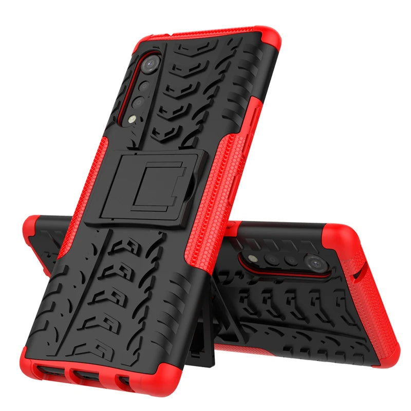 Deksel til LG Velvet 5G Shockproof Rubber Hard PC Defender Armor Cover For LG Velvet 5G Cover 6.8