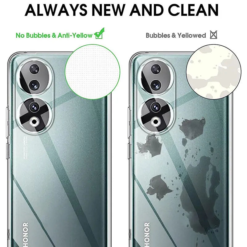 Deksel til Huawei Honor 80 90 Lite Pro 80GT 80SE X9A X8 X8A X7 X7A Clear High Quality Shell