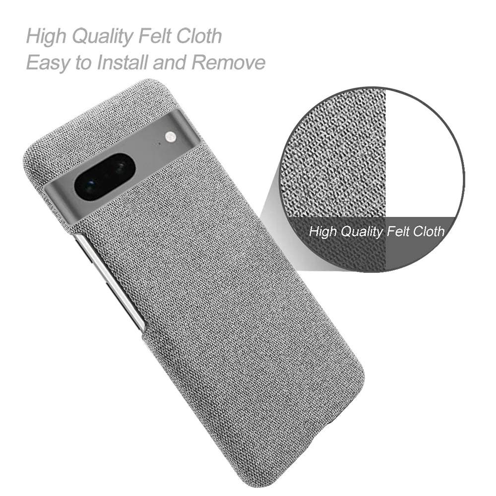 Deksel til Google Pixel 7a 7 Pro 6 6pro 4A 5G 5A Case Luxury Fabric Antiskid Cover For Google Pixel 7a 7 7pro 6A 6 Pro 4 3A Cloth Capa