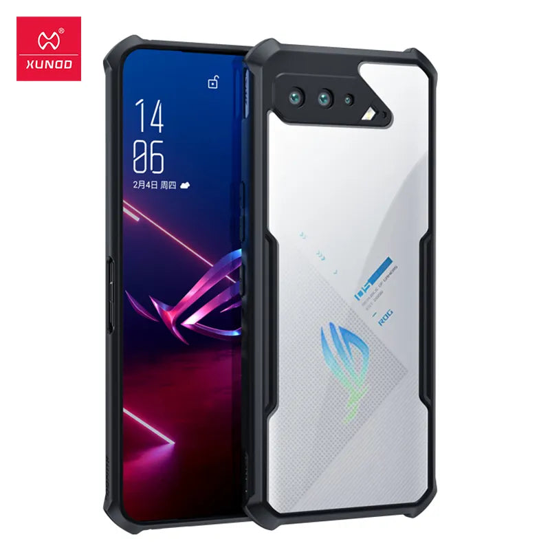 Deksel til Asus ROG Phone 5 6 Pro Case, Xundd Shockproof Case For Asus ROG Phone 5 5S 6 Pro Ultimate Case Transparent Clear Phone Cover