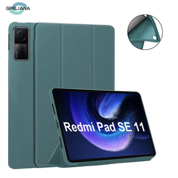 Deksel til Funda Xiaomi MiPad 7 6 Pro 5 11 11.2 Case Redmi pad SE 11 10.6 8.7 12.1 Auto Wake up & Sleep Silicone Cover Support Charging