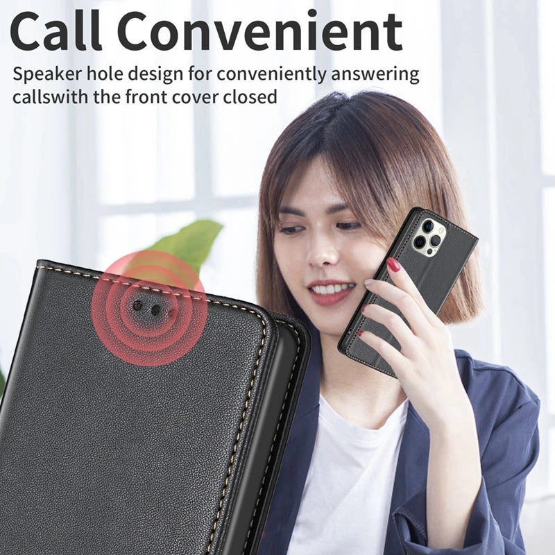Deksel til Nokia C32 C22 C12 C02 G42 G22 G11 G310 magnetisk lommeboketui i skinn med motiv