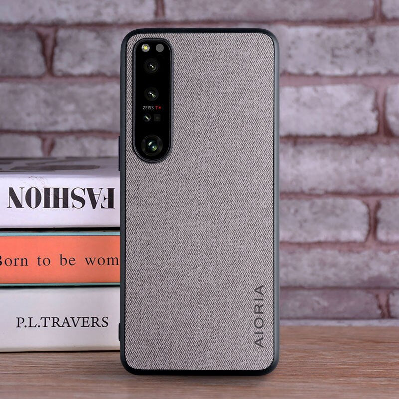 Deksel til Sony Xperia 10 5 1 Ace 2 II III IV coque Luxury textile Leather phone cover for sony xperia ace iii case funda capa