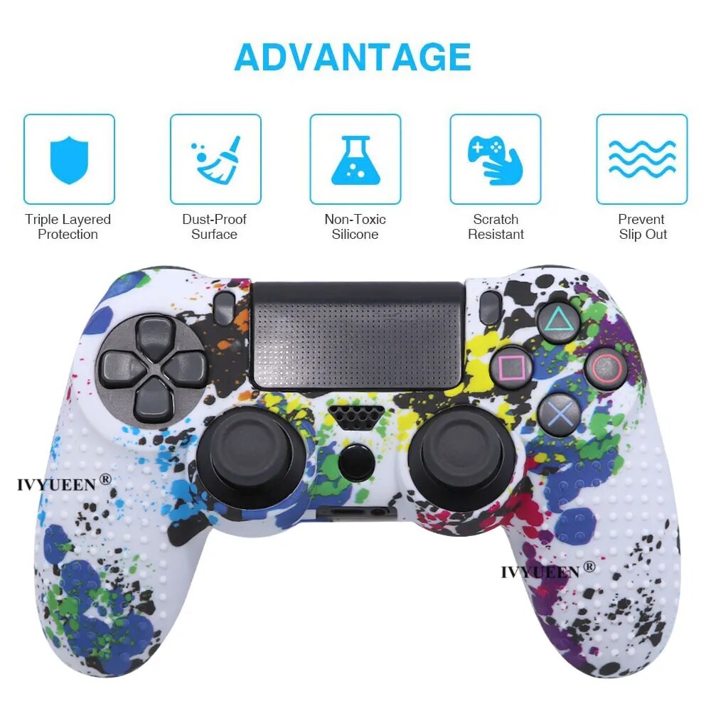 Deksel til Sony Dualshock 4 PS4 DS4 Pro Slim Controller Cover Analog Thumb Grip Caps