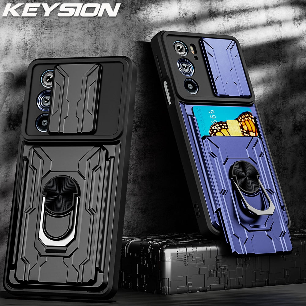 Deksel til Motorola Edge 40 Pro 30 Fusion 30Neo 20 Lite Card Bag Camera Protection Phone Cover for MOTO G62 G52