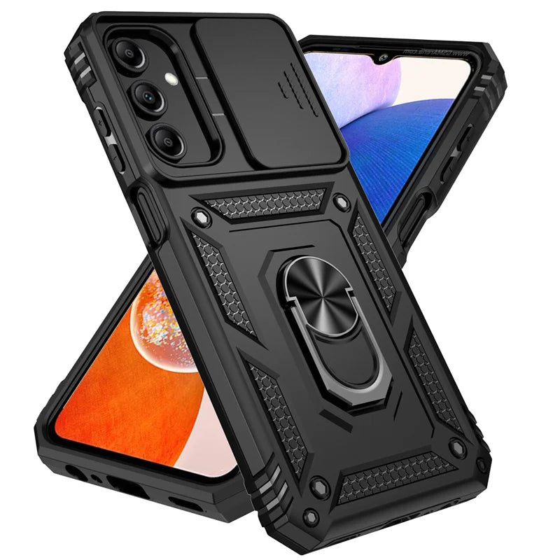 Deksel til Samsung Galaxy A15 A25 A35 A55 5G Phone Holder Ring Stand deksel