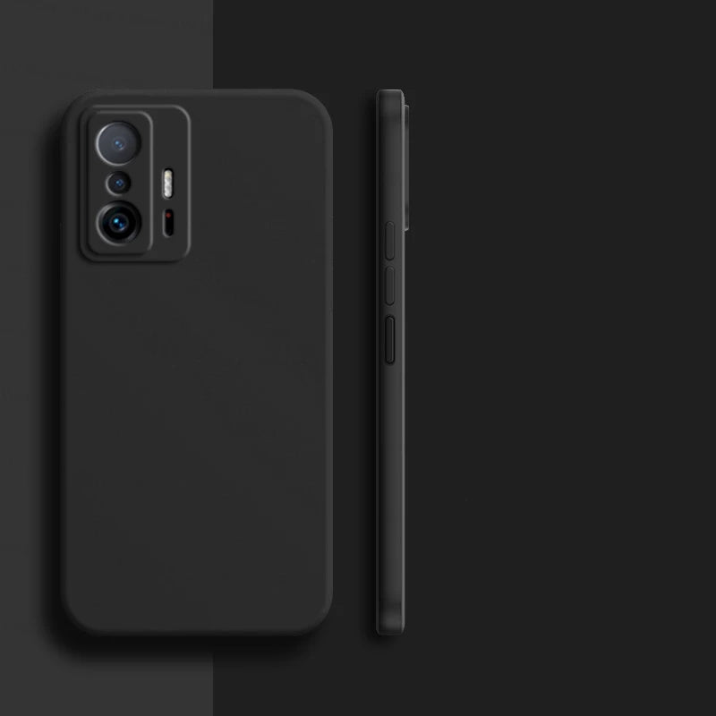 Deksel til Xiaomi 11T Pro deksel Xiaomi 11T 12T 13T Pro 5G deksel Shockproof Luxury Liquid Silicone TPU baksidedeksel Xiaomi 11T Pro