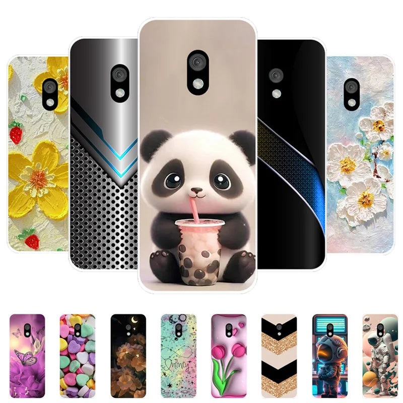 Deksel til Nokia 215 220 235 4G 2024 deksel Fashion Soft Silicone Back deksel for Nokia 235 4G 2024 deksel etui 215 2024 Cute