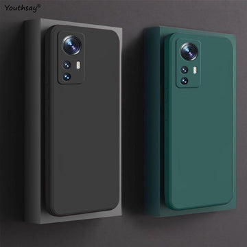 Deksel til Xiaomi 12T Pro Case Xiaomi 12T 12 13 Pro 12 Lite Cover Funda Coque Soft Original Liquid Silicone Phone Case Xiaomi 12T Pro