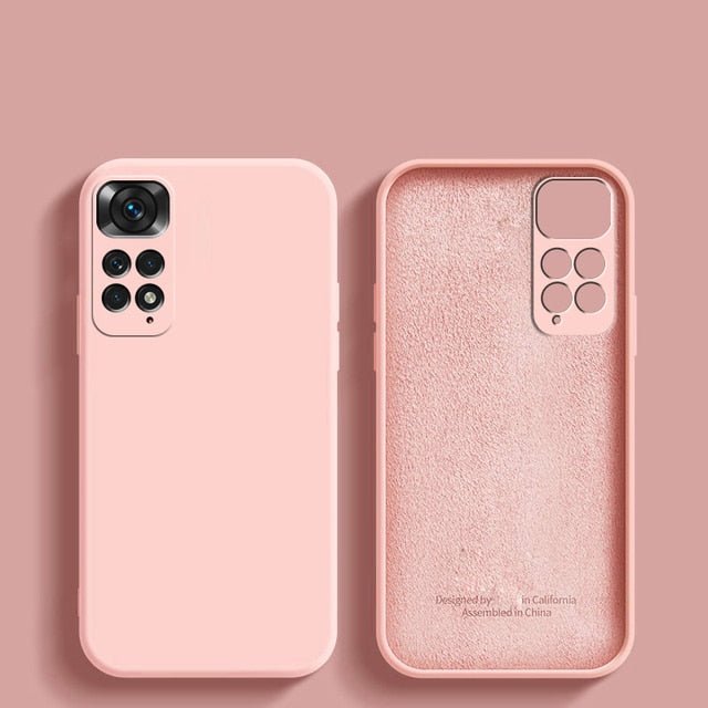 Deksel til XiaoMi RedMi Note 11 11s Pro 4G 10 10A 10C redmi note 12 Global Square Phone deksel