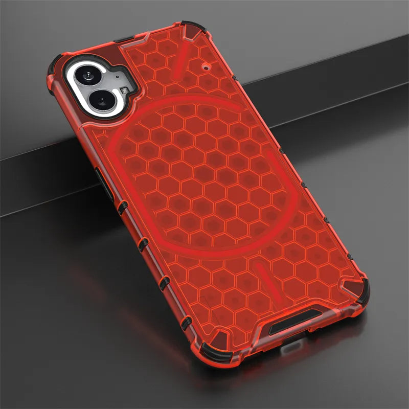 Deksel til Nothing Phone 1 Honeycomb Armor Clear Case For Nothing Phone 1 Case Cover For Nothing Phone 1