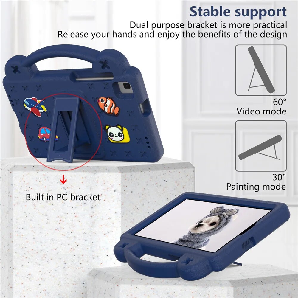 Deksel til TCL Tab 8 LE 8.0 inch 2023 Tab8 8" 2022 9032 9132G 9132X Handle Shockproof Stand Cover Shell Capa