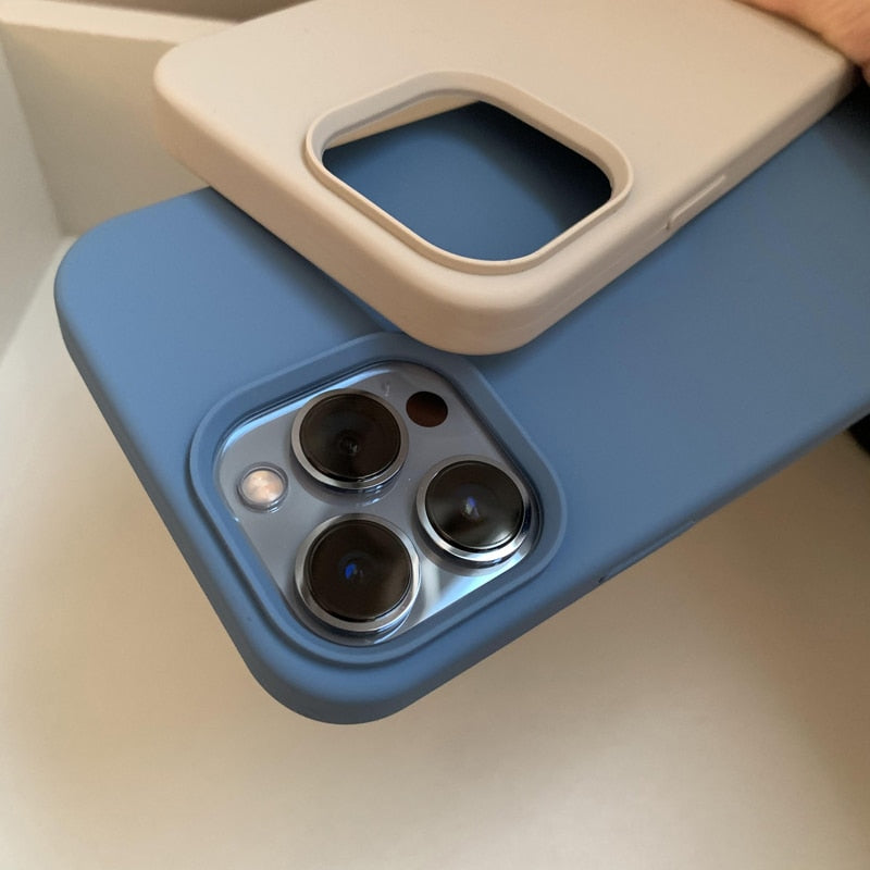 Deksel til iPhone 11 12 Pro Max X XR 7 8 14 Plus deksel med kamerabeskyttelse