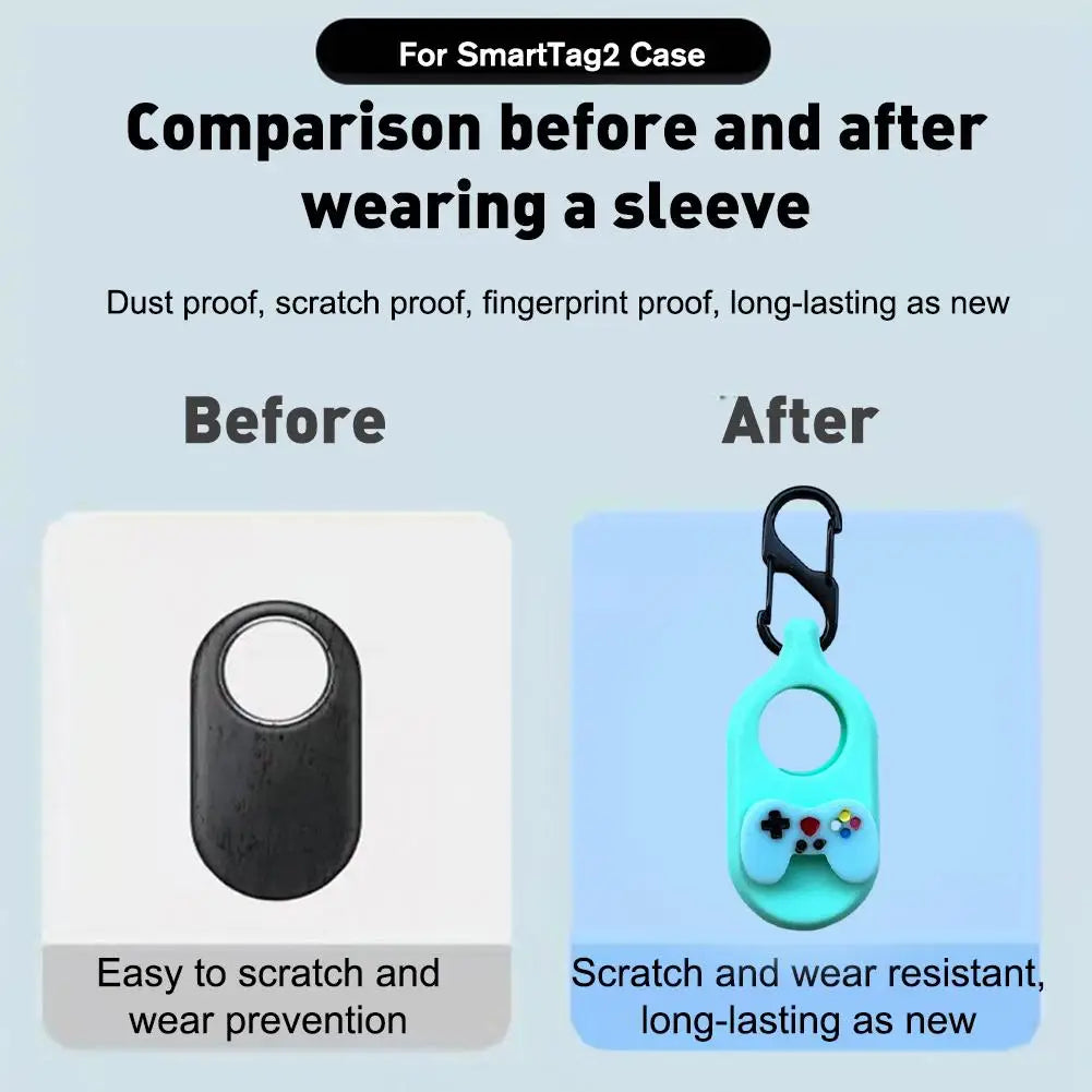 Deksel til SAMSUNG Galaxy SmartTag 2 deksel Protective deksel For SmartTag2 Tracker Holder KeyChain Shell