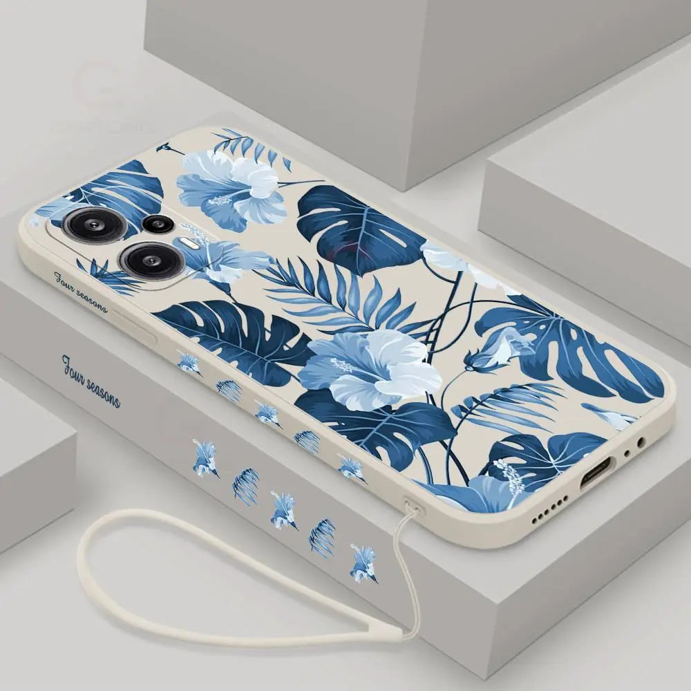 Deksel til Xiaomi Redmi Note 12 Pro Plus 5G 12 4G 12s 11 Pro + 10 8 9 Pro 10s 9s Silicone Phone deksel with Lanyard