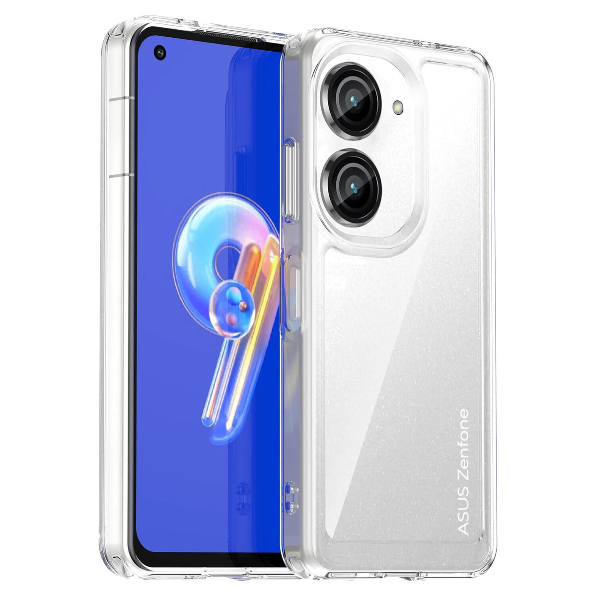 Deksel til Asus Zenfone 9 Case For Asus Zenfone 9 Cover Coque Funda Hard Translucent Shockproof Phone Bumper Asus Zenfone 9