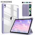 Deksel til iPad deksel 2021 Mini 6 Pro 11 9th Generation deksel 10.2 2018 9.7 5th 6th Air 4 5 10.9 10th PU Silicon Transparent deksel
