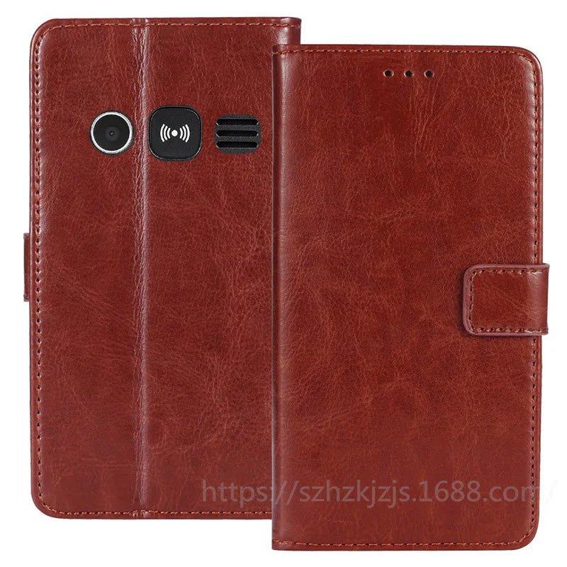 Deksel til Doro 1380/1381/1382 Case PU Leather Wallet Flip Case For Doro 1380/1381/1382 Cover Conque Fundas Phone Accessories