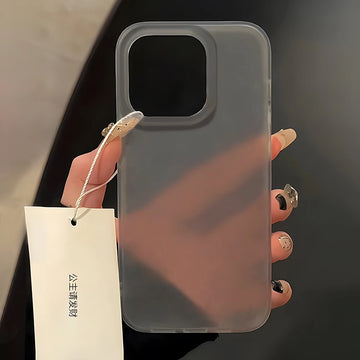 Deksel til Apple iPhone 16 Pro Max 15 14 Plus 12 Mini 13 Ultra Thin Matte Black Soft Shockproof Skin Back Cover