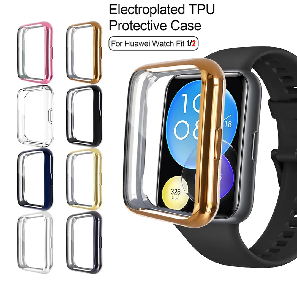 Deksel til Huawei Watch Fit 2 Case All -Around Bumper Screen Protector Watch Case For Huawei Watch Fit/Fit2 C