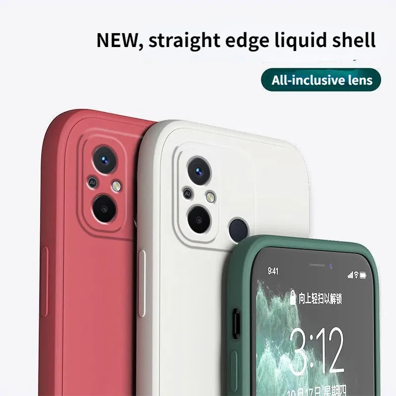Deksel til Xiaomi redmi12C Anti-fall for 22120RN86C silicone solid color