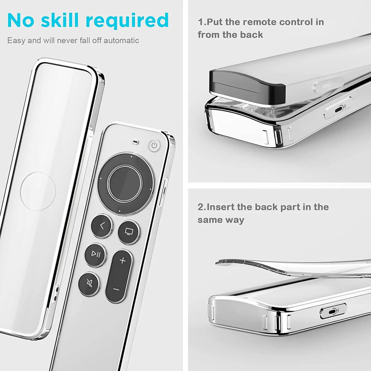 Deksel til Apple TV 4K Siri Remote beskyttelsesdeksel i myk TPU