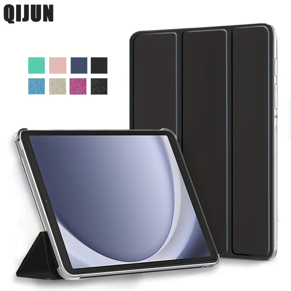 Deksel til Samsung Galaxy Tab A9 2023 8.7 inch trebrettbart etui med stativ For Tab А9 SM-X110 SM-X115 Kunstskinn med dvalefunksjon