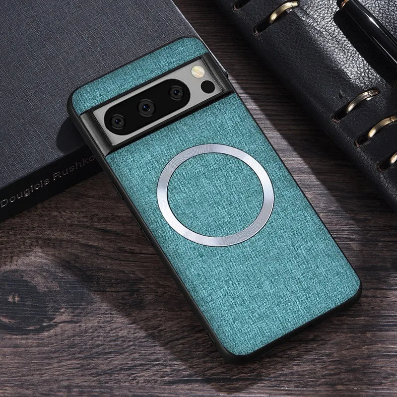 Deksel til Google Pixel 9 8 7 6 Pro XL 7A 8A 6A Magnetic Wireless Charging Slim Cover for Pixel 9Pro 8Pro
